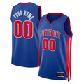 Ldoa Custom D.Pistons Blue Swingman Jerseys - Icon Edition