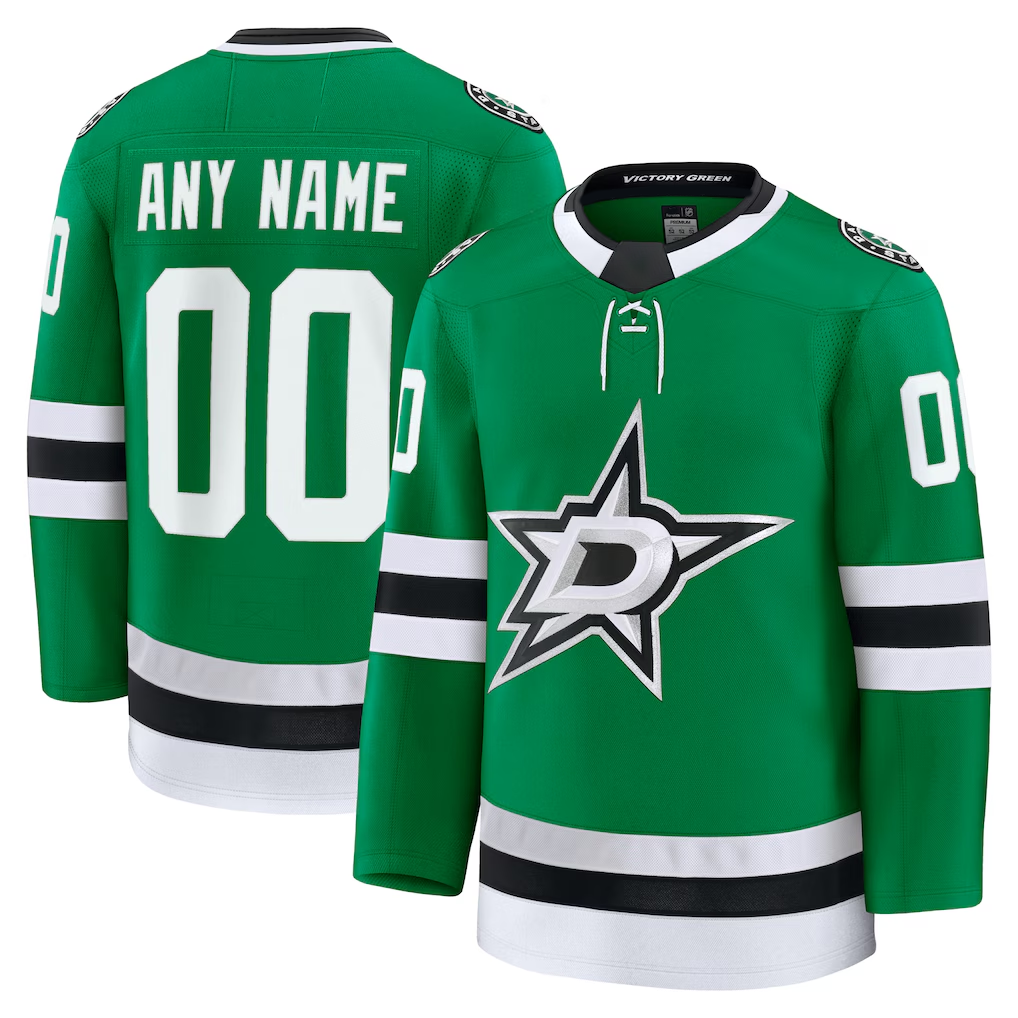 Tuec Custom D.Stars Kelly Green Home Premium Jerseys