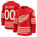 Tuec Custom D.Red wings Red Centennial Premium Jerseys
