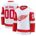 Tuec Custom D.Red wings White Away Premium Jerseys