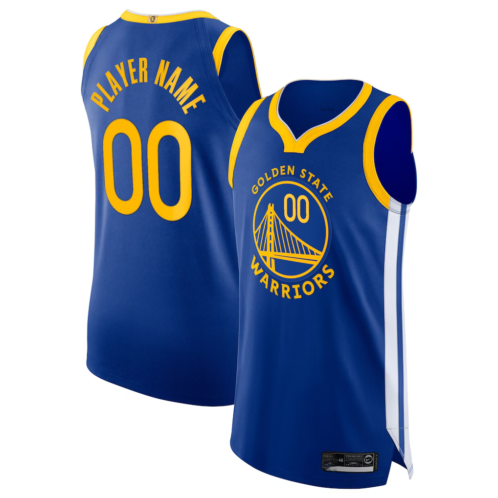 Ldoa Custom G.State Warriors Blue 2020-21 Authentic Jerseys - Icon Edition