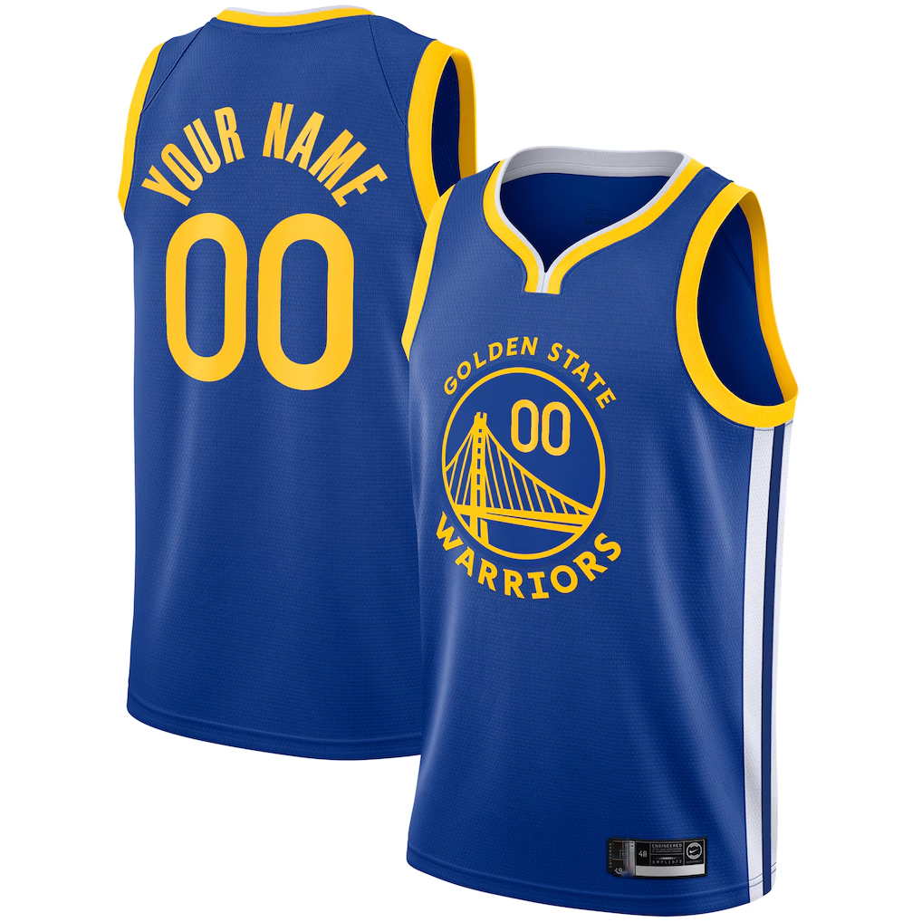 Ldoa Custom G.State Warriors Royal 2019-20 Swingman Jerseys - Icon