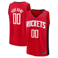 Ldoa Custom H.Rockets Red Fast Break Stitched Jerseys-Icon Edition