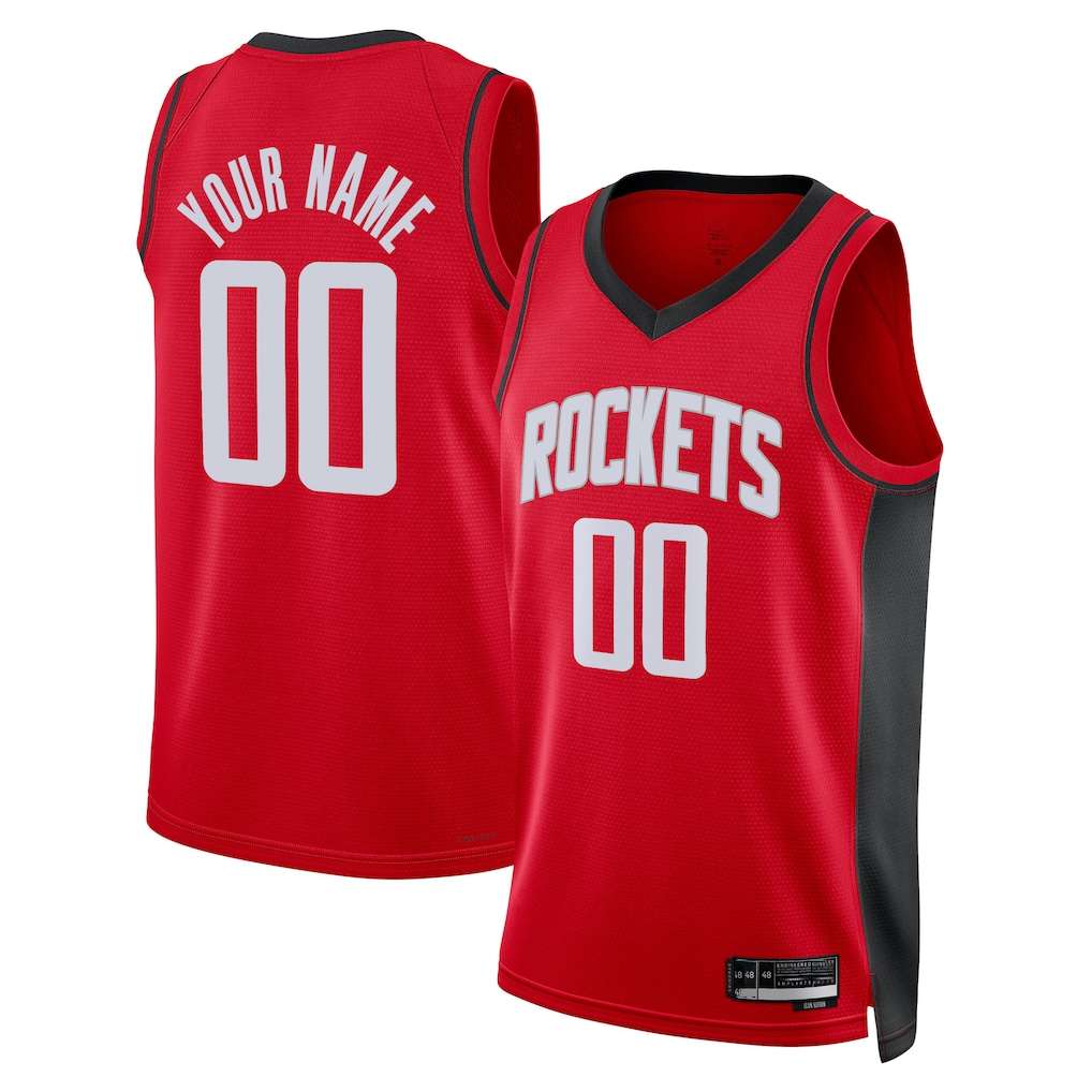 Ldoa Custom H.Rockets Red Swingman Stitched Jerseys-Icon Edition