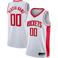 Ldoa Custom H.Rockets White 2020-2021 Swingman Stitched Jerseys-Association Edition