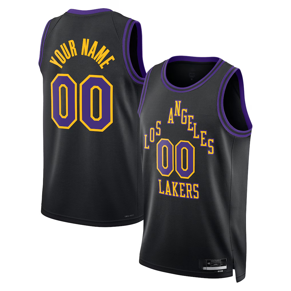 Ldoa Custom LA.Lakers 2025-2026 City Edition Swingman Stitched Jerseys