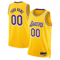 Ldoa Custom LA.Lakers Gold Swingman Stitched Jerseys - Icon Edition