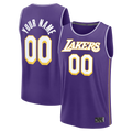 Ldoa Custom LA.Lakers Purple Fast Break Stitched Jerseys - Icon Edition