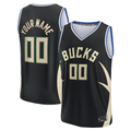 Ldoa Custom M.Bucks Black Fast Break Jerseys - Statement Edition