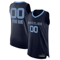 Ldoa Custom M.Grizzlies Navy 2020-2021 Authentic Stitched Jerseys- Icon Edition