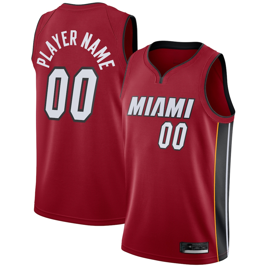 Ldoa Custom M.Heat Jordan Brand Red Swingman Jerseys - Statement Edition