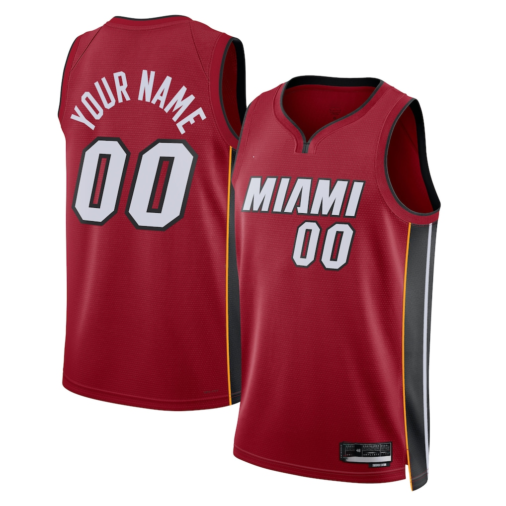 Ldoa Custom M.Heat Red 202223 Swingman Jerseys - Statement Edition
