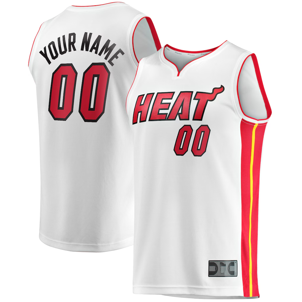Ldoa Custom M.Heat White Fast Break Replica Jerseys - Association Edition