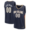 Ldoa Custom NO.Pelicans Navy Fast Break Stitched Jerseys- Icon Edition