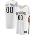 Ldoa Custom NO.Pelicans White Fast Break Stitched Jerseys- Association Edition