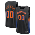 Ldoa Custom NY.Knicks  Black Fast Break Jerseys - Icon Edition