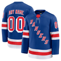 Tuec Custom NY.Rangers Royal Home Premium Jerseys