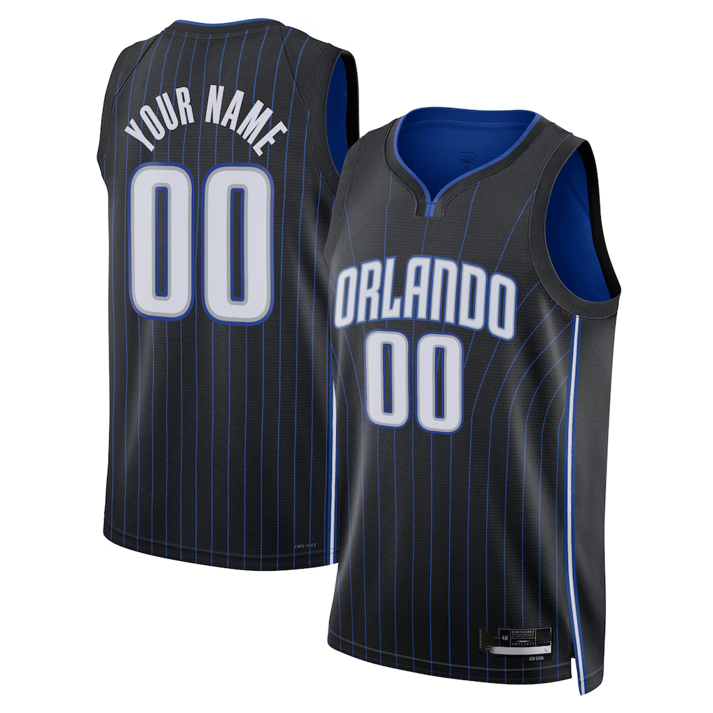 Ldoa Custom O.Magic Black Swingman Jerseys - Icon Edition