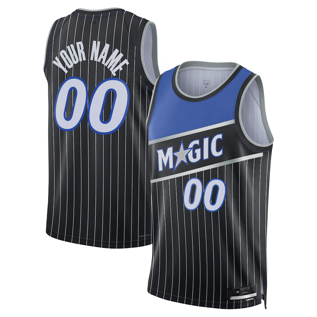 Ldoa Custom O.Magic Black Swingman Jerseys - Statement Edition