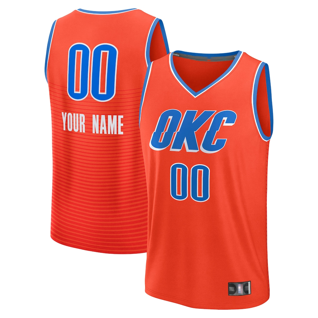 Ldoa Custom OC.Thunder Orange Swingman Stitched Jerseys - Icon Edition