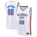 Ldoa Custom OC.Thunder White Fast Break Stitched Jerseys- Association Edition