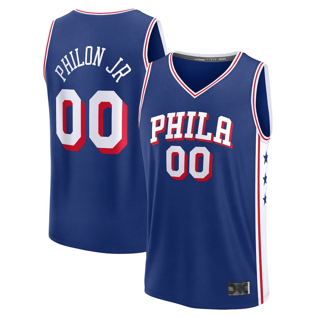 Ldoa P.76ers #00 Labaron Philon Jr. Royal Swingman Jerseys - Icon Edition