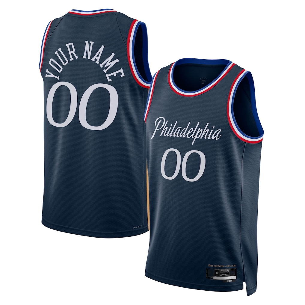 Ldoa Custom P.76ers Navy 202526 City Edition Swingman Jerseys