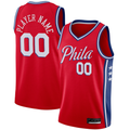 Ldoa Custom P.76ers Red Swingman Jerseys - Statement Edition