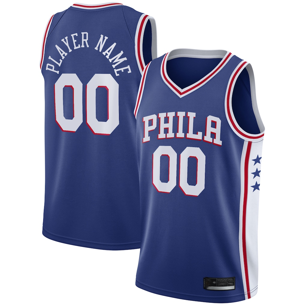 Ldoa Custom P.76ers Royal 2020-21 Swingman Jerseys - Icon Edition