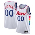 Ldoa Custom P.76ers White 2024-25 Swingman Jerseys - City Edition