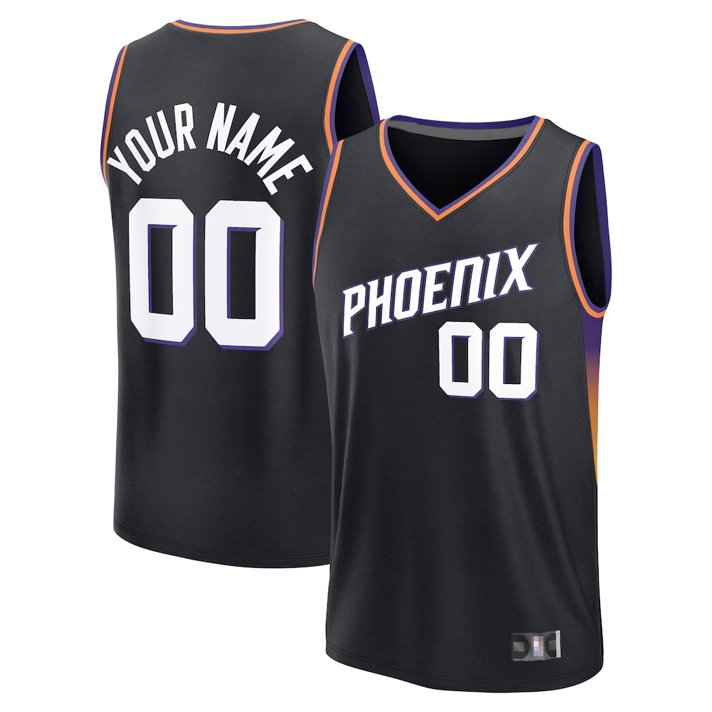 Ldoa Custom P.Suns Fanatics Black Fast Break Jerseys - Icon Edition