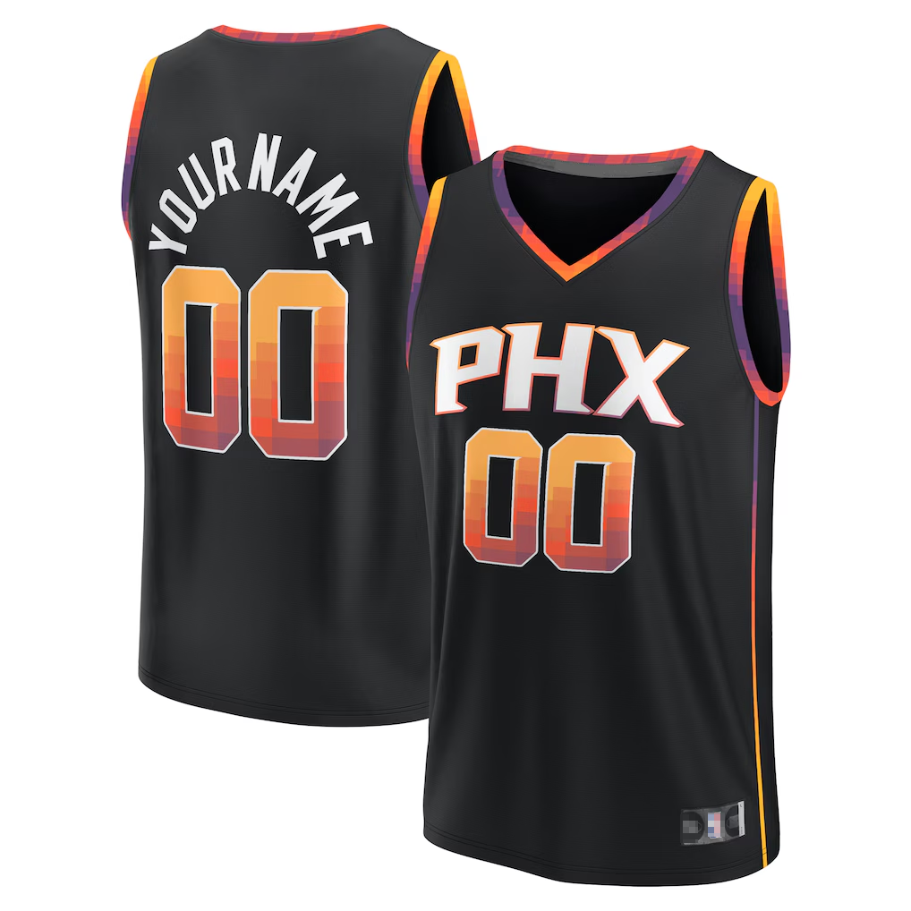Ldoa Custom P.Sunss Fanatics Black Fast Break Replica Jerseys - Statement Edition