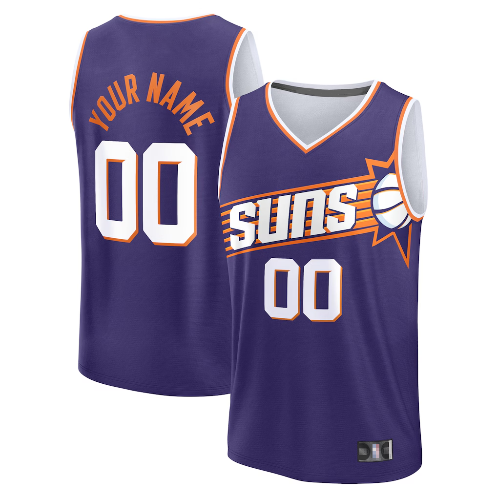 Ldoa Custom P.Sunss Fanatics Purple Fast Break Jerseys - Icon Edition
