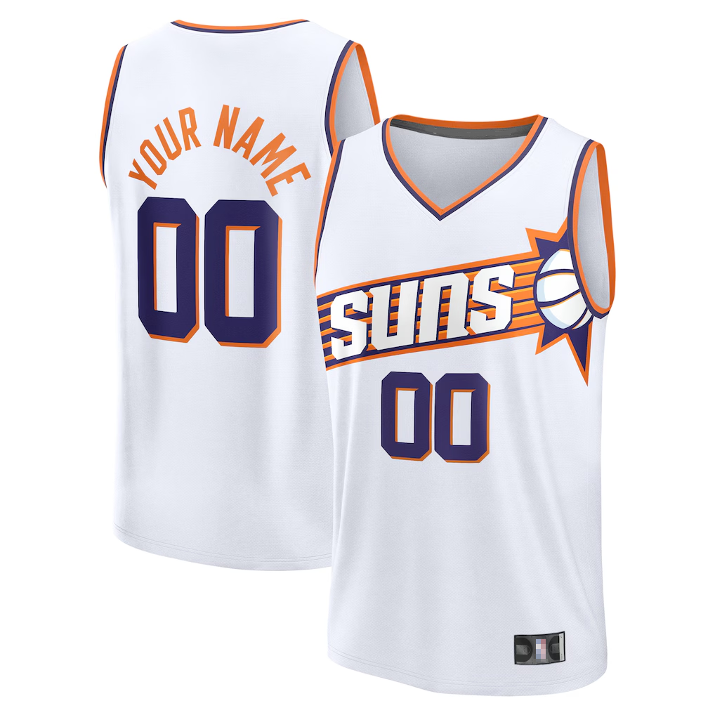 Ldoa Custom P.Sunss Fanatics White Fast Break Jerseys - Association Edition