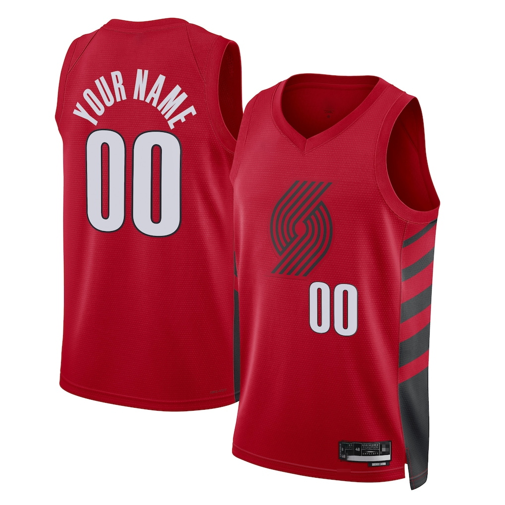 Ldoa Custom PT.Blazers Red 2022-2023 Swingman Jerseys - Statement Edition