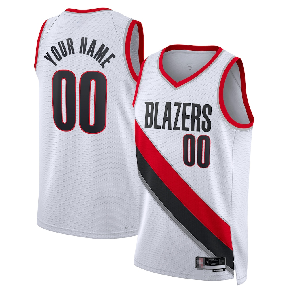 Ldoa Custom PT.Blazers White Swingman Jerseys - Association Edition