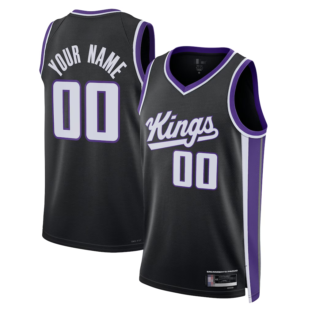 Ldoa Custom S.Kings Black Swingman Jerseys - Icon Edition