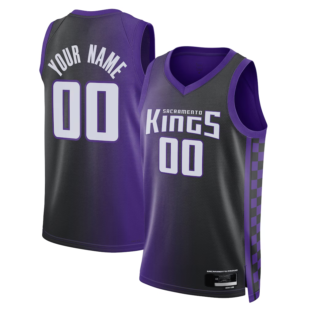 Ldoa Custom S.Kings Purple Swingman Jerseys - Statement Edition