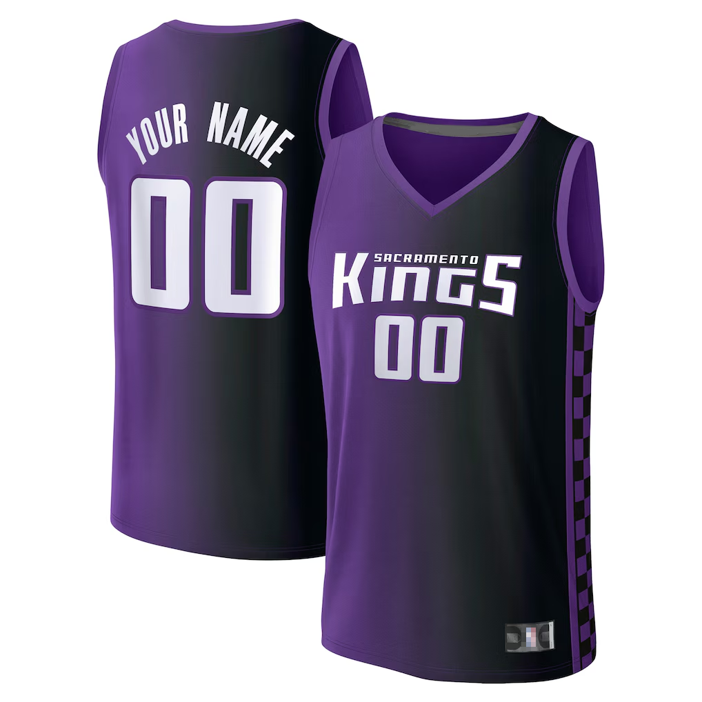 Ldoa Custom S.kings Fanatics Purple Fast Break Jerseys - Statement Edition