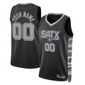 Ldoa Custom SA.Spurs Black 2022-2023 Swingman Jerseys - Statement Edition