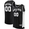 Ldoa Custom SA.Spurs Fanatics Black Fast Break Replica Jerseys - Icon Edition