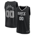 Ldoa Custom SA.Spurs Fanatics Black Fast Break Replica Jerseys - Statement Edition