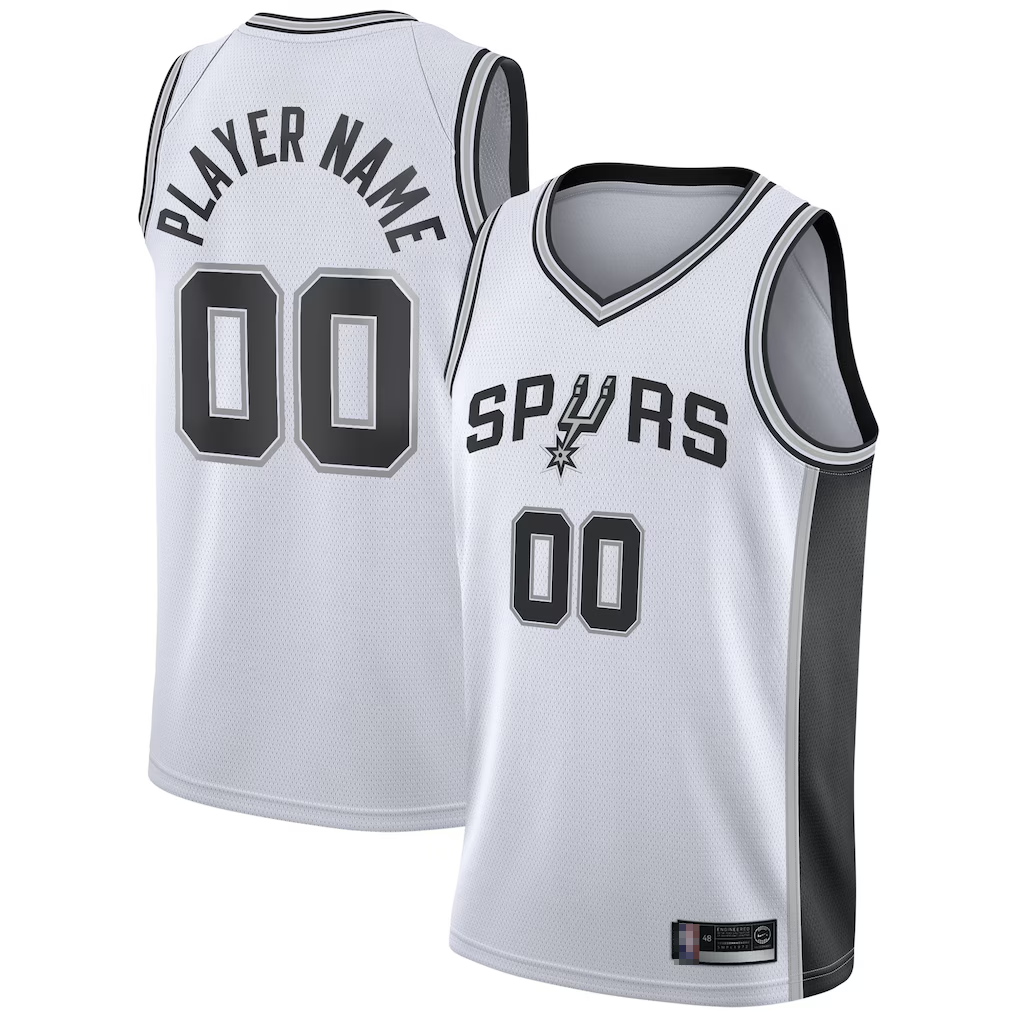 Ldoa Custom SA.Spurs White 2020-2021 Swingman Jerseys - Association Edition