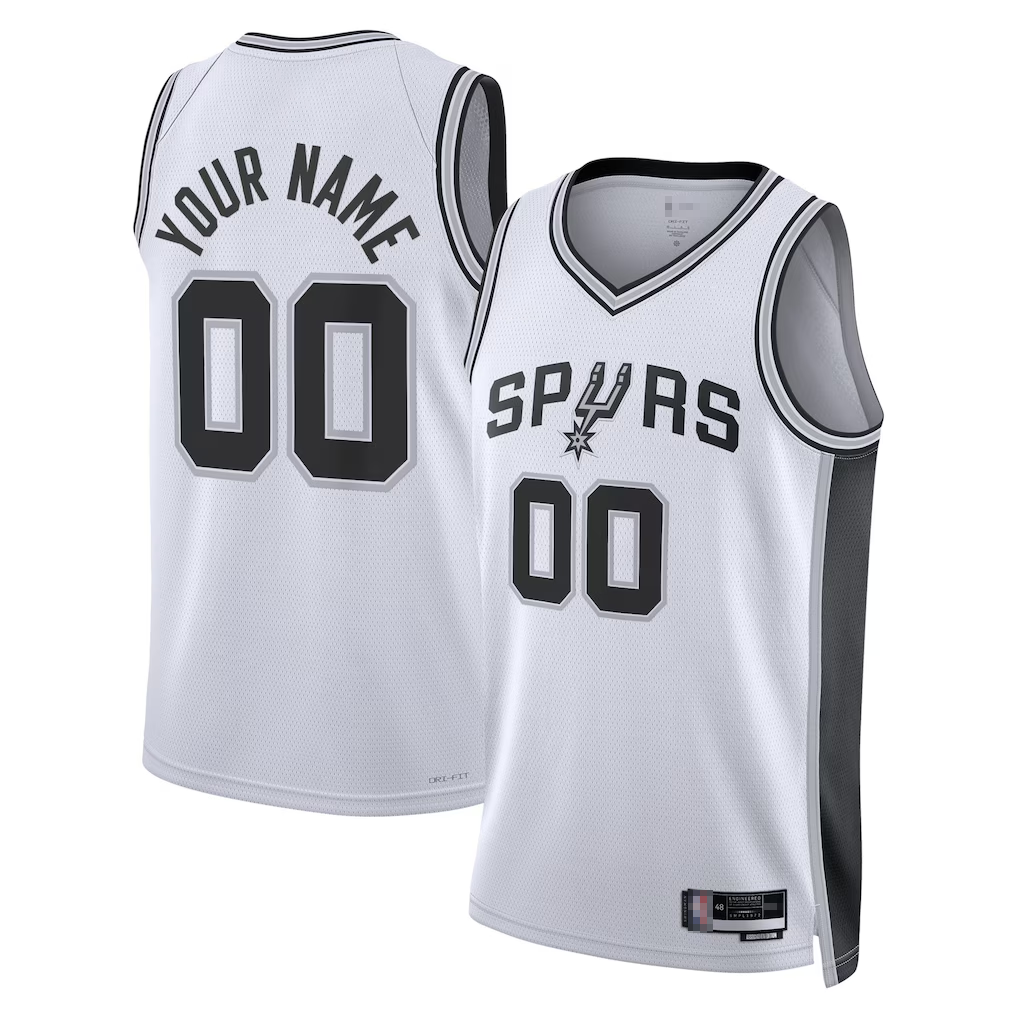 Ldoa Custom SA.Spurs White Swingman Jerseys - Association Edition