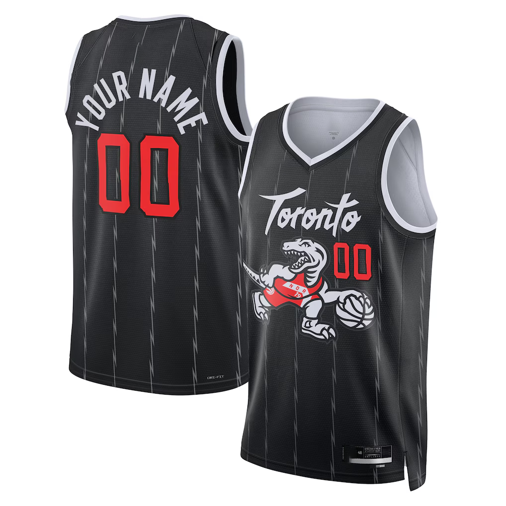 Ldoa Custom T.Raptors Black 2025-26 City Edition Swingman Jerseys