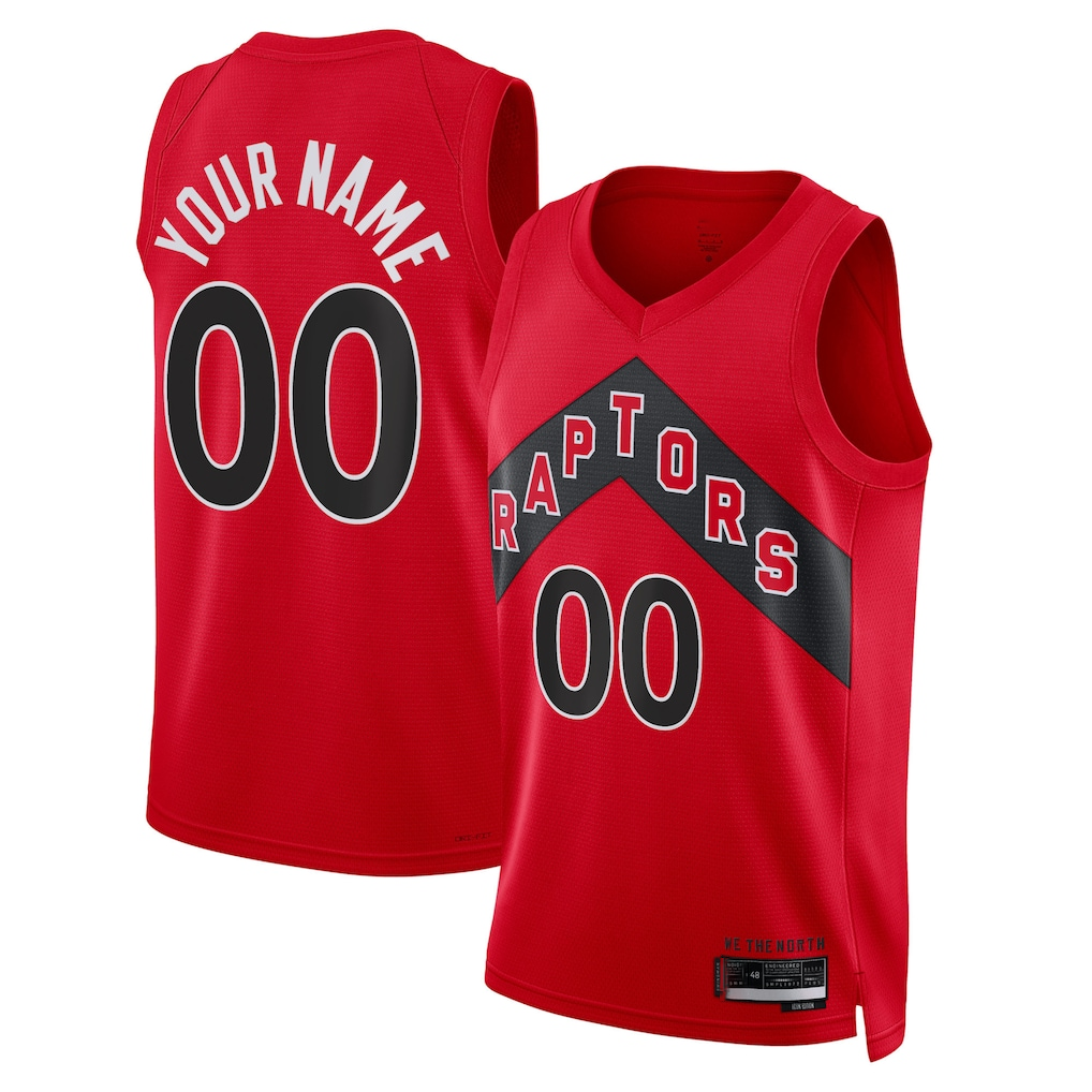 Ldoa Custom T.Raptors Red Swingman Jerseys - Icon Edition