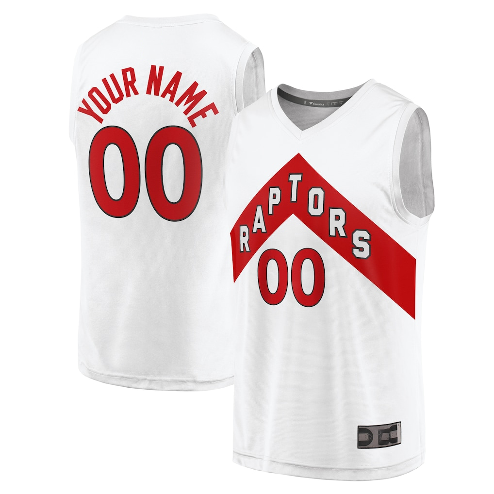 Ldoa Custom T.Raptors White Fast Break Custom Replica Jerseys - Association Edition