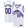 Ldoa Custom U.Jazz Fanatics White Fast Break Replica Jerseys - Association Edition