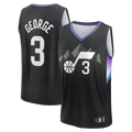 Ldoa U.Jazz #3 Keyonte George Fanatics Black Fast Break Replica Jerseys - Statement Edition