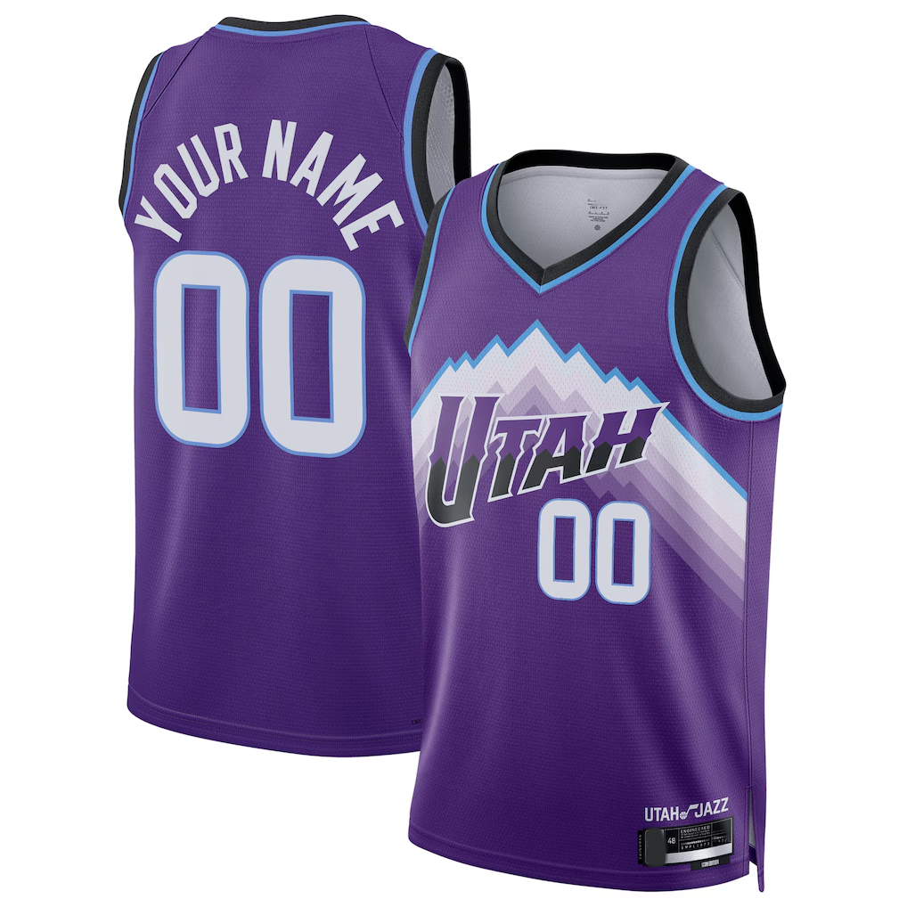 Ldoa Custom U.Jazz Purple Swingman Jerseys - Icon Edition